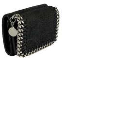 스텔라 맥카트니 Stella Mccartney Black Ladies Falabella Small Flap Wallet 521371 W9132-1000