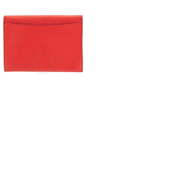 버버리 버버리 Burberry Bright Red D-ring Leather Pouch with Zip Coin Case 4076657