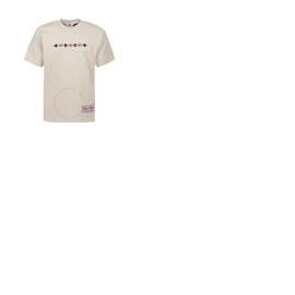 Gcds Mens Whitecup SOS Logo Print Regular T-shirt SS22M130107-57