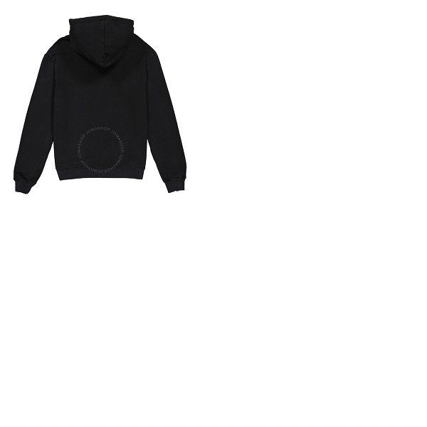  Mens Box Logo Cotton Hoodie In Black 424C-PSS20-0065-BLK