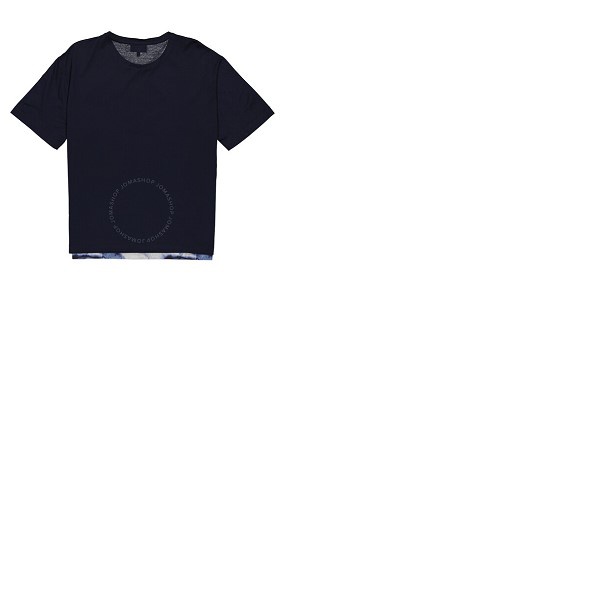  Emporio Armani Mens Abstract Print T-Shirt in Navy Blue 3H1T6T-1JQ3Z-0921
