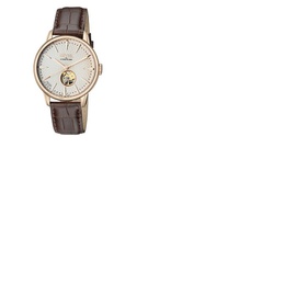Gevril Mulberry Open Heart Automatic Silver Dial Mens Watch 9602