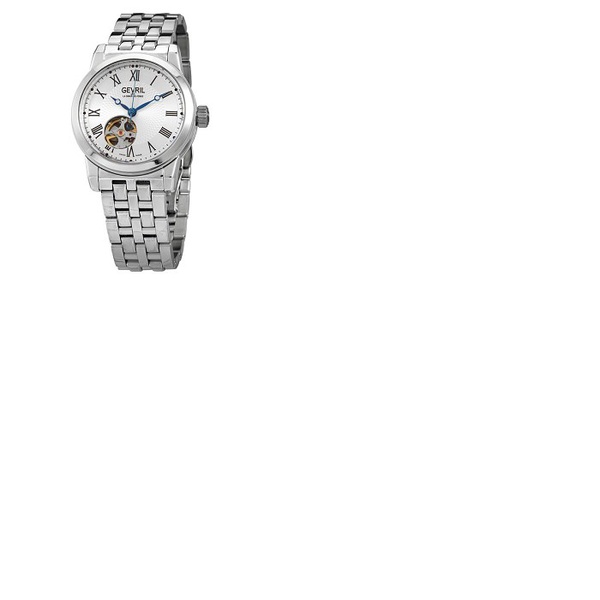  Gevril Madison Automatic Silver Dial Mens Watch 2582