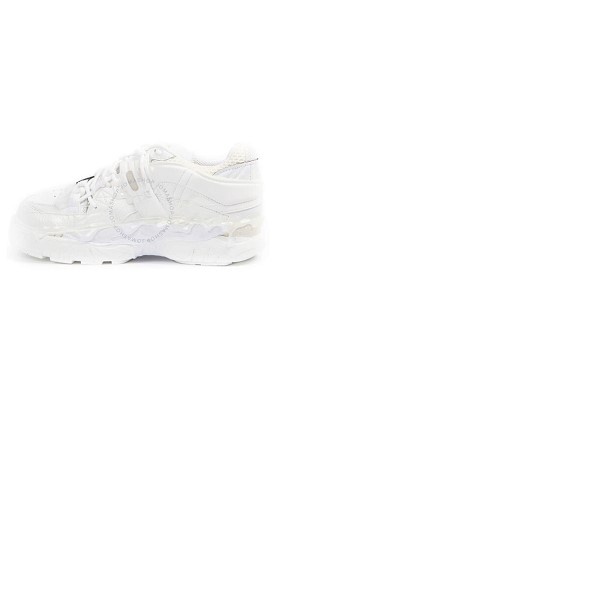 메종마르지엘라 Mm6 메종 마르지엘라 Mm6 메종마르지엘라 Maison Margiela Maison Margiela Fusion Mens White Low Top Sneakers S57WS0257 P2695T1003
