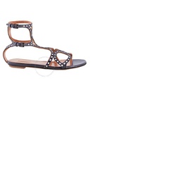 Alaia Ladies Black/White Sandals 3X409CG83 C551