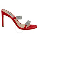Stuart Weitzman Ladies Razzle 95 Sue Crystal Red Sandals Razzle 95 SUE/CRYSTL FOLLOW RED/CLR