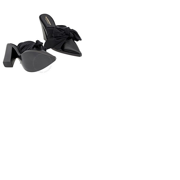 버버리 버버리 Burberry Black Tillington Ankle-wrap Point-toe Mules 8028301