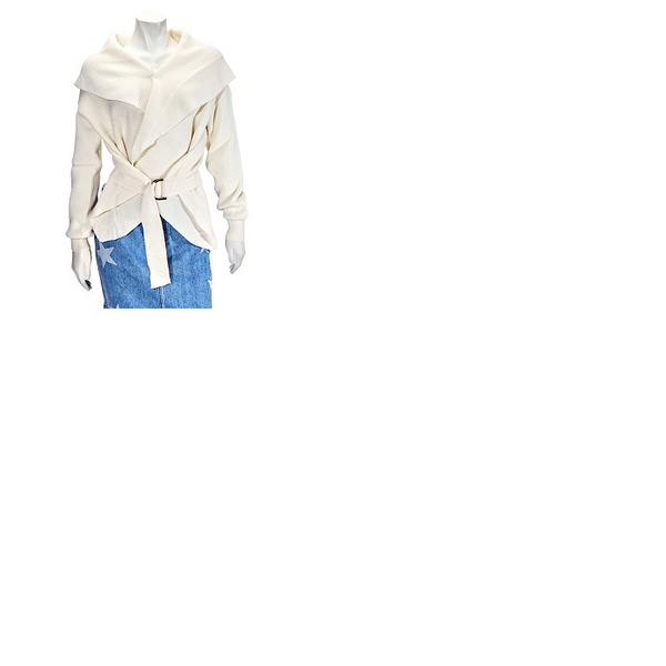 스텔라 맥카트니 스텔라 맥카트니 Stella Mccartney Ladies Blazer Ivory Knit Wrap Jacket 521663 S1885 9503