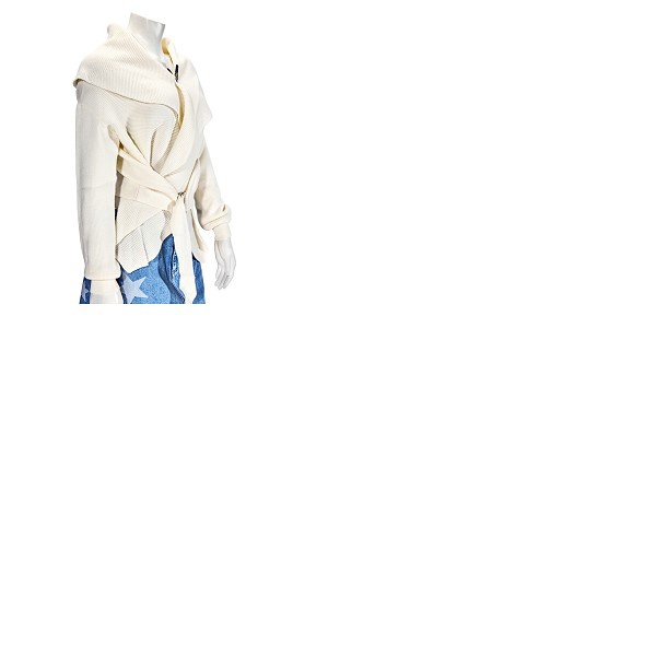 스텔라 맥카트니 스텔라 맥카트니 Stella Mccartney Ladies Blazer Ivory Knit Wrap Jacket 521663 S1885 9503