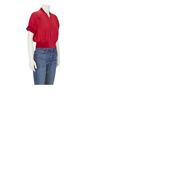  Emporio Armani Ladies Blouson Red Zip Jacket EAV2B03TV2306-RD