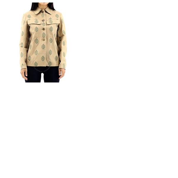 끌로에 Chloe Ladies Beige Embroidered Shirt Jacket CHC20SVE173122
