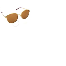 구찌 Gucci Brown Cat Eye Ladies Sunglasses GG0807SA002 58 GG0807SA 002 58