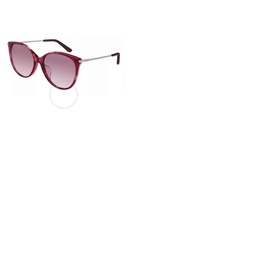 보테가 베네타 Bottega Veneta Gradient Purple Butterfly Ladies Sunglasses BV0231SA 003 55
