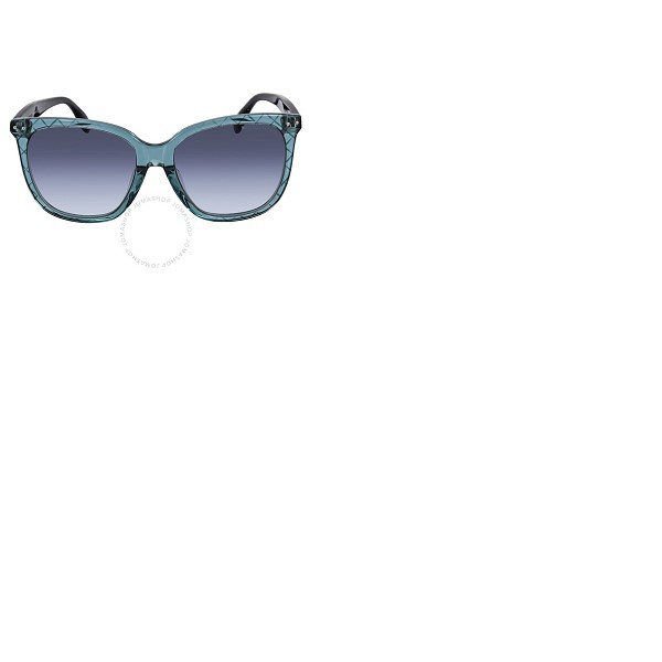 보테가베네타 보테가 베네타 Bottega Veneta Blue Gradient Square Ladies Sunglasses BV0252SA 004 55