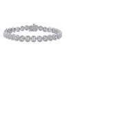 A모우 MOUR 1 CT TDW Diamond Tennis Link Bracelet In Sterling Silver JMS005264