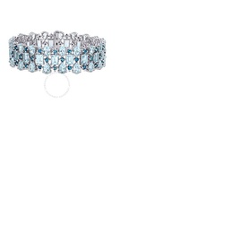 A모우 MOUR 63 1/10 CT TGW London & Sky Blue Topaz Cuff Bracelet In Sterling Silver JMS006411