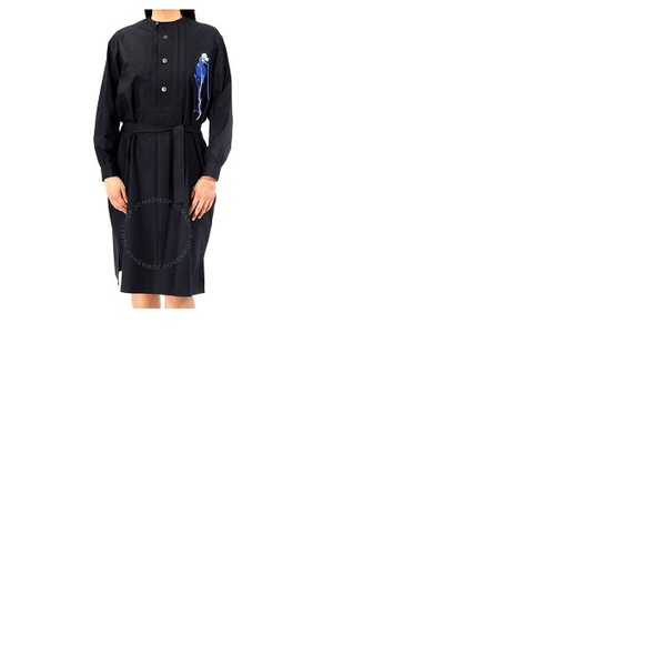 로에베 로에베 Loewe Ladies Embroidered Tunic Shirt Dress In Black S2109180GA.1100