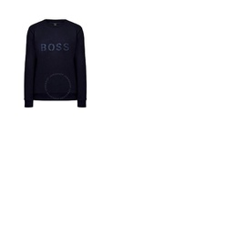 휴고 Hugo Boss Dark Blue Stadier Logo French-Terry Cotton Sweatshirt 50462618-404