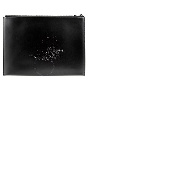 생로랑 생로랑 Saint Laurent Black Matte Leather Tiny Monogram Document Holder 607782 1JB0U 1000