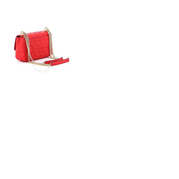 마이클 코어스 Michael Kors Bright Red Small Sloan Matelasse Leather Bag 30S7GSLL1L-683