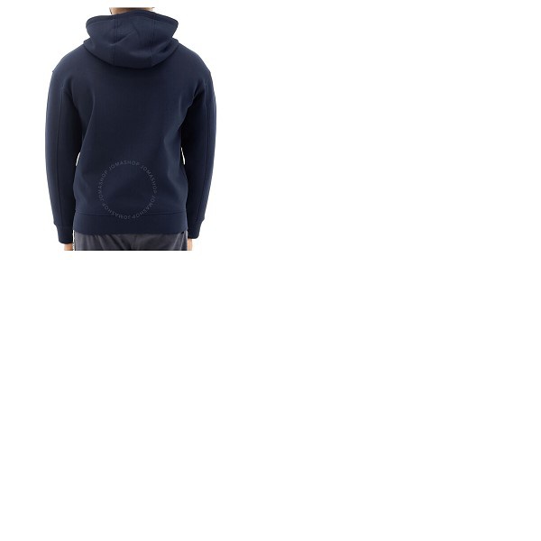 Emporio Armani Navy Logo Patch Cotton Hooded Sweatshirt 3L1MFT-1JHSZ-0920