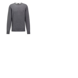 휴고 Hugo Boss Mens Medium Grey Pacas Logo Sweater 50463149-030