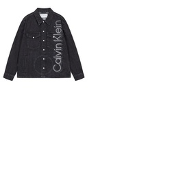 Calvin Klein Mens Denim Black Reconsidered Shirt Jacket J319803-1BY