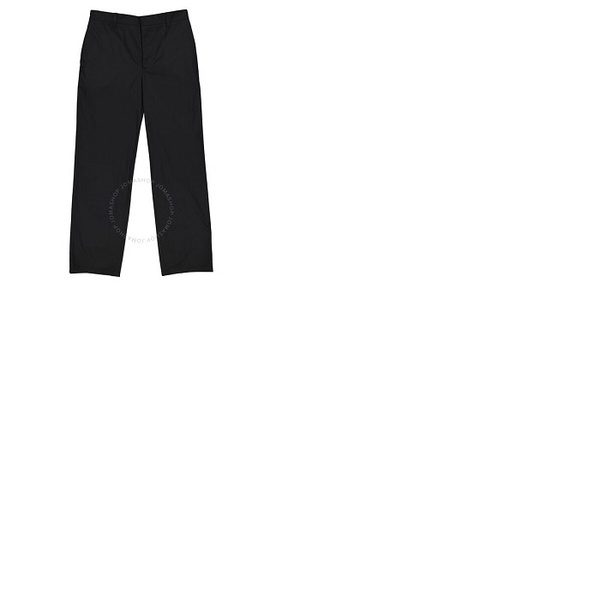 버버리 버버리 Burberry Contrasting Quote Detail Cotton Trousers 4557961