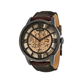 Fossil Townsman Automatic Brown Skeleton Dial Mens Watch ME3098