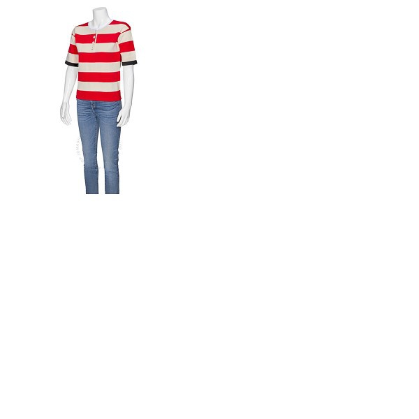 마르니 마르니 Marni Ladies Striped Crewneck Shirt SFMD0006EQ-QFC707-RGR65