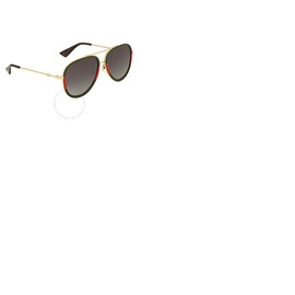 구찌 Gucci Grey Gradient Pilot Unisex Sunglasses GG0062S 003 57