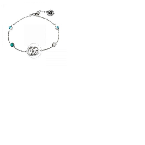 구찌 구찌 Gucci Marmont Double G Silver Flower Bracelet YBA5273930010