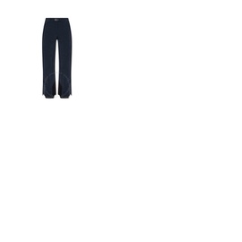 몽클레어 Moncler Ladies Black Buckled Ankle-zip Straight Trousers G20982A00005-539WX-999