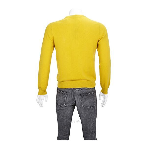  에르메네질도 제냐 Ermenegildo Zegna Mens Sweaters Yellow Crewneck Knitwear VRH26-ZZ110-510