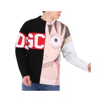 Gcds Mens Graphic One Piece Luffy Hybrid Sweater OP22M380021-MX