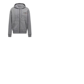 휴고 Hugo Boss Medium Grey Exclusive Logo Cotton-Blend Zip-Up Hoodie 50463557-030