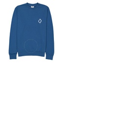 Marcelo Burlon Mens P에트로 ETROL Blue Tempera Cross Print Sweatshirt MBA009S22FLE004-4801