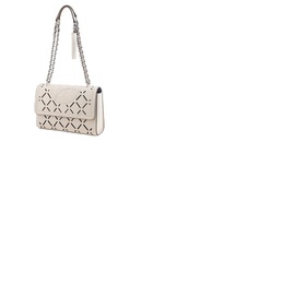 Tory Burch Ladies Black Fleming Diamond Perforated Convertible Shoulder Bag 88198-137