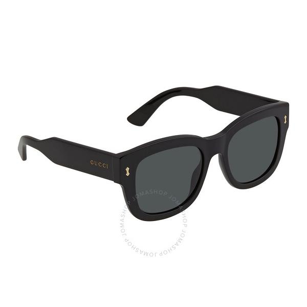 구찌 구찌 Gucci Smoke Square Mens Sunglasses GG1110S 001 53