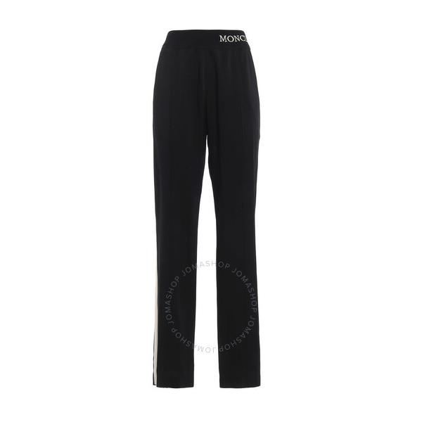 몽클레어 몽클레어 Moncler Ladies Side Stripe Tracksuit Pants in Black E10931650000-C0006-999