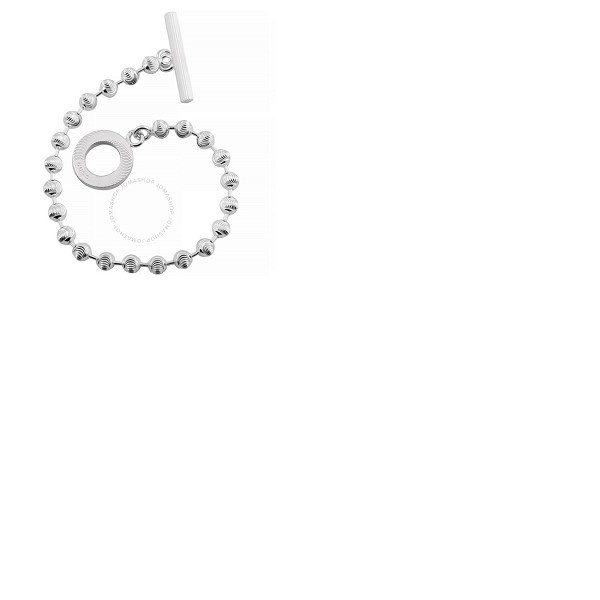 구찌 구찌 Gucci Boule Sterling Silver Stripe Beaded Chain Bracelet YBA6027070010