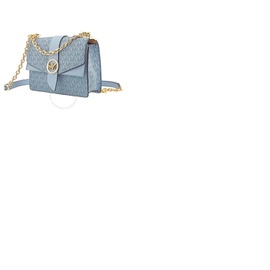 Michael Kors Ladies Greenwich Small Presbyopia Crossbody Bag - Pale Blue 32H1GGRC5V-487