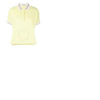 몽클레어 Moncler Ladies Pastel Yellow Color Block Polo Shirt H10938A00001-84720-113