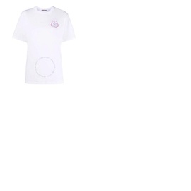 몽클레어 Moncler Mens Logo Patch White Cotton T-shirt H10938C00010-829FB-001