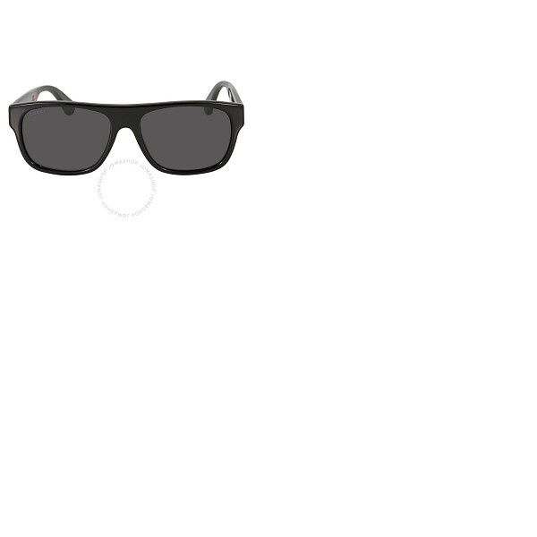 구찌 구찌 Gucci Grey Square Mens Sunglasses GG0341S 001 56