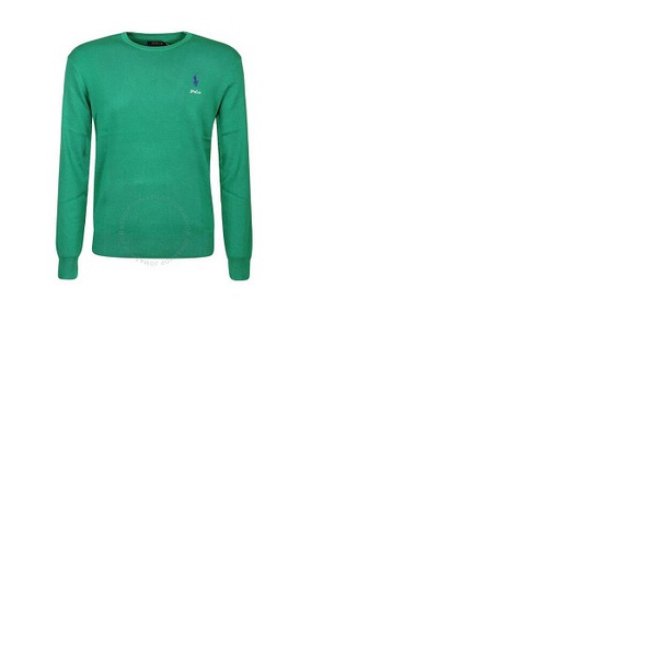 폴로랄프로렌 폴로 랄프 로렌 Polo Ralph Lauren Mens Green Logo Embroidered Cotton Jumper 710850117008