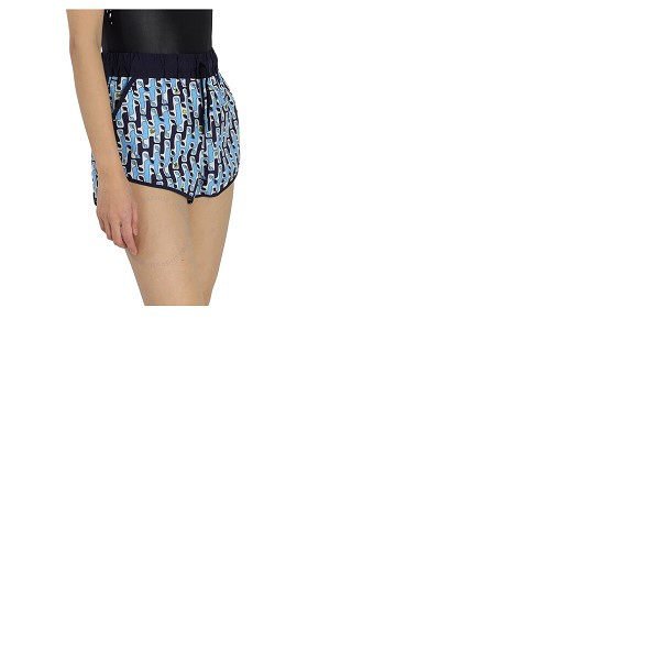 몽클레어 몽클레어 Moncler Grenoble Ladies Abstract Printed Shorts - Bright Blue G209J2B00001-595OE-71N