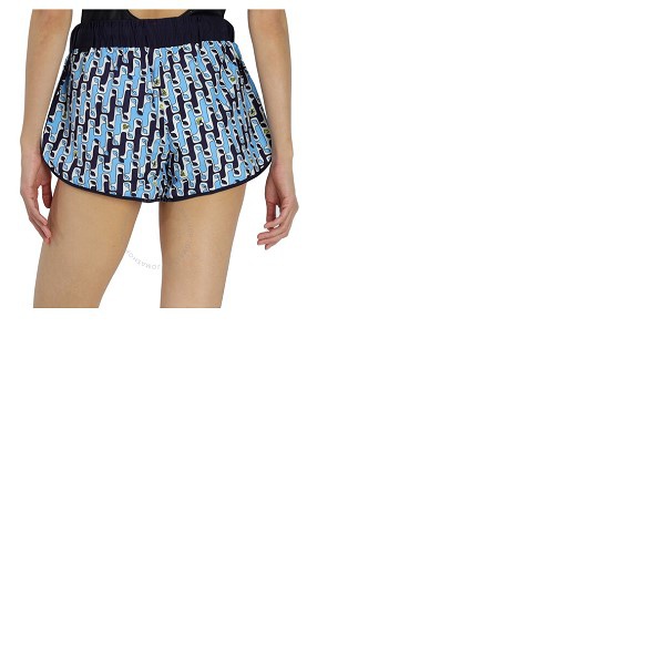 몽클레어 몽클레어 Moncler Grenoble Ladies Abstract Printed Shorts - Bright Blue G209J2B00001-595OE-71N