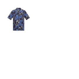 몽클레어 Moncler Mens Navy Hawaiian-Print Cotton Shirt H10912F00006-5961Q-760