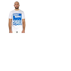 몽클레어 Moncler Mens White Hawaii Motif Cotton T-shirt H10918C00050-8390Y-001